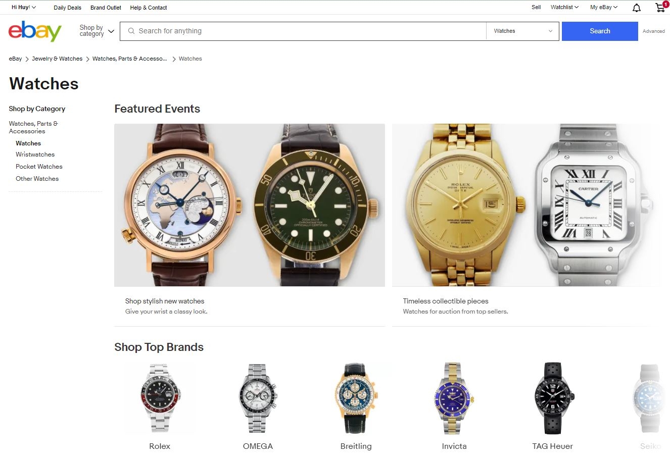 Mua đồng hồ trên Ebay có tốt không?
