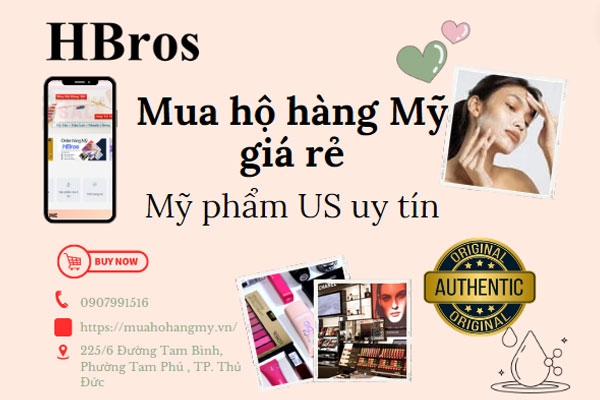 Mua hộ hàng Mỹ giá rẻ các sản phẩm mỹ phẩm US uy tín