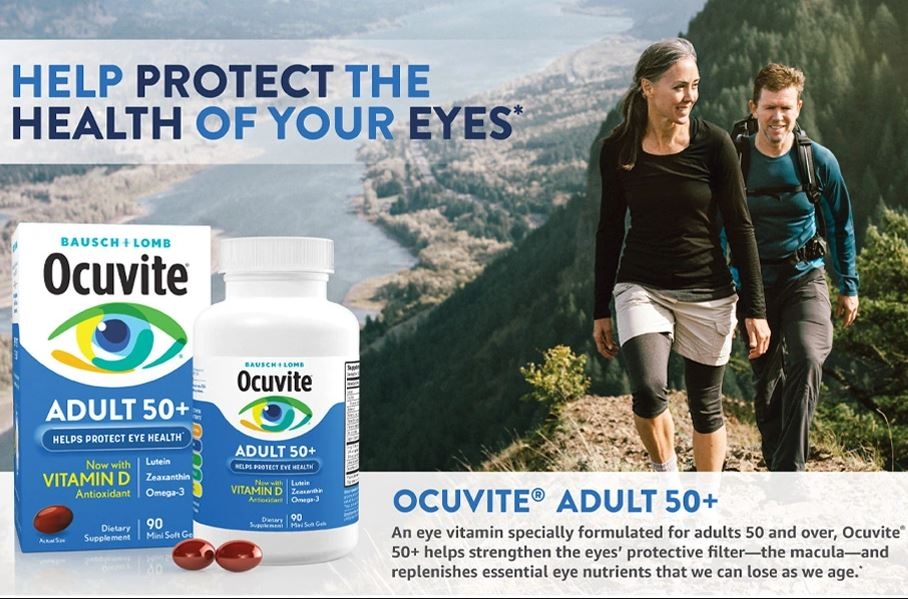 Ocuvite Adult 50+ : Hỗ Trợ Sức Khỏe Mắt Cho Người Cao Tuổi