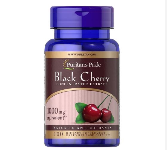 Viên Uống Chiết Xuất Anh Đào Đen 1000 mg / Black Cherry Extract 1000mg : Sự Lựa Chọn Tự Nhiên Cho Sức Khỏe Toàn Diện