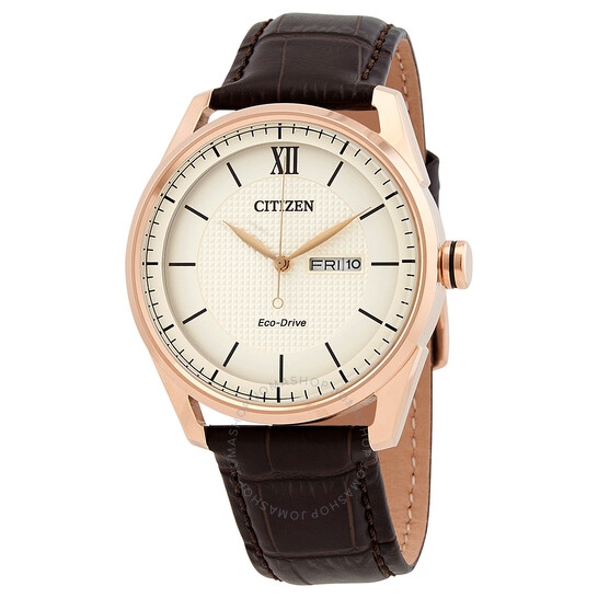 Đồng Hồ Nam CITIZEN Eco-Drive Classic Ivory Dial Men's Watch AW0082-01A