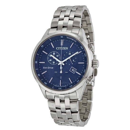 Đồng Hồ Nam CITIZENSapphire Collection Eco-Drive Chronograph Blue Dial Men's Watch AT2141-52L