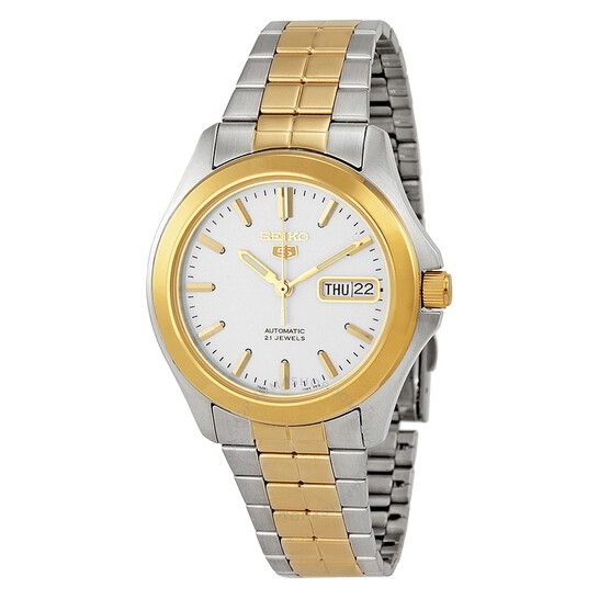 Đồng Hồ Nam SEIKO 5 Automatic Silver Dial Two-Tone Men's Watch SNKK94