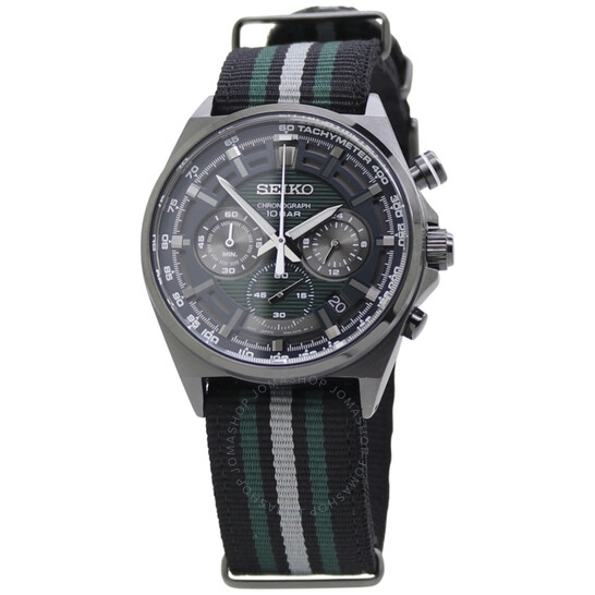 Đồng Hồ Nam SEIKO Chronograph Quartz Green Dial Men's Watch SSB411P1