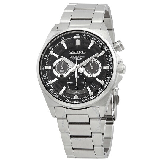 Đồng Hồ Nam SEIKO Core Chronograph Quartz Black Dial Men's Watch SSB397P1