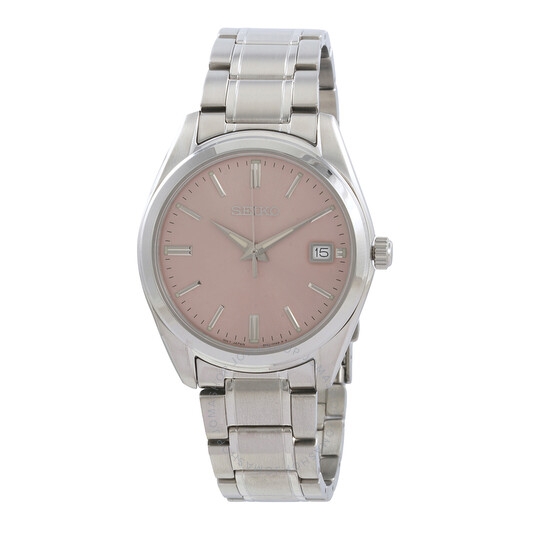 Đồng Hồ Nam SEIKO Quartz Pink Dial Men's Watch SUR523