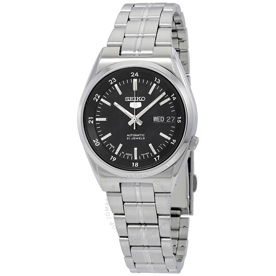 Đồng Hồ Nam SEIKO Series 5 Automatic Date-Day Black Dial Men's Watch SNK567J1