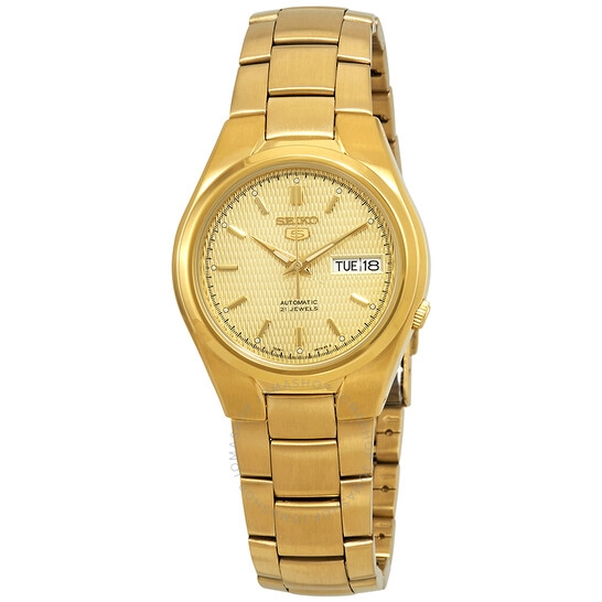 Đồng Hồ Nam SEIKO Series 5 Automatic Gold Dial Men's Watch SNK610