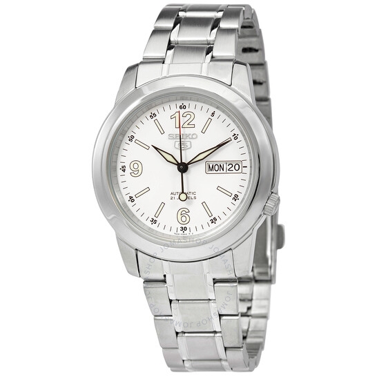 Đồng Hồ Nam SEIKO Series 5 Automatic White Dial Men's Watch SNKE57K1