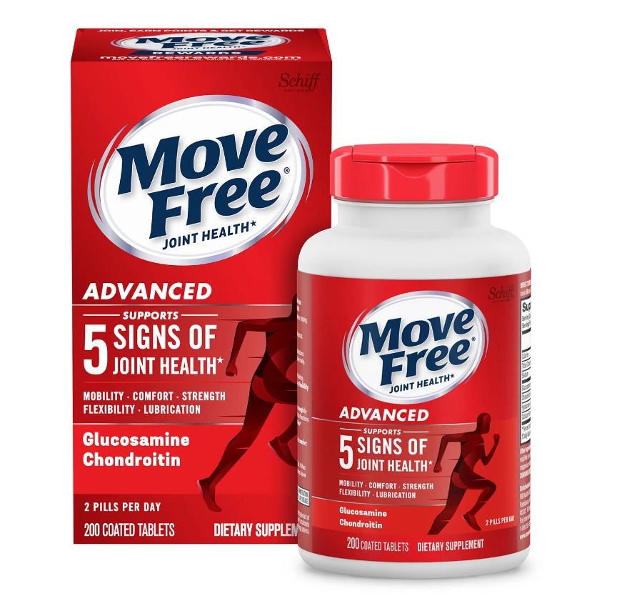 Viên Uống Bổ Khớp Move Free Advanced, 200 viên / Move Free Advanced, Joint Health Supplement with Glucosamine and Chondroitin, 200 tablets