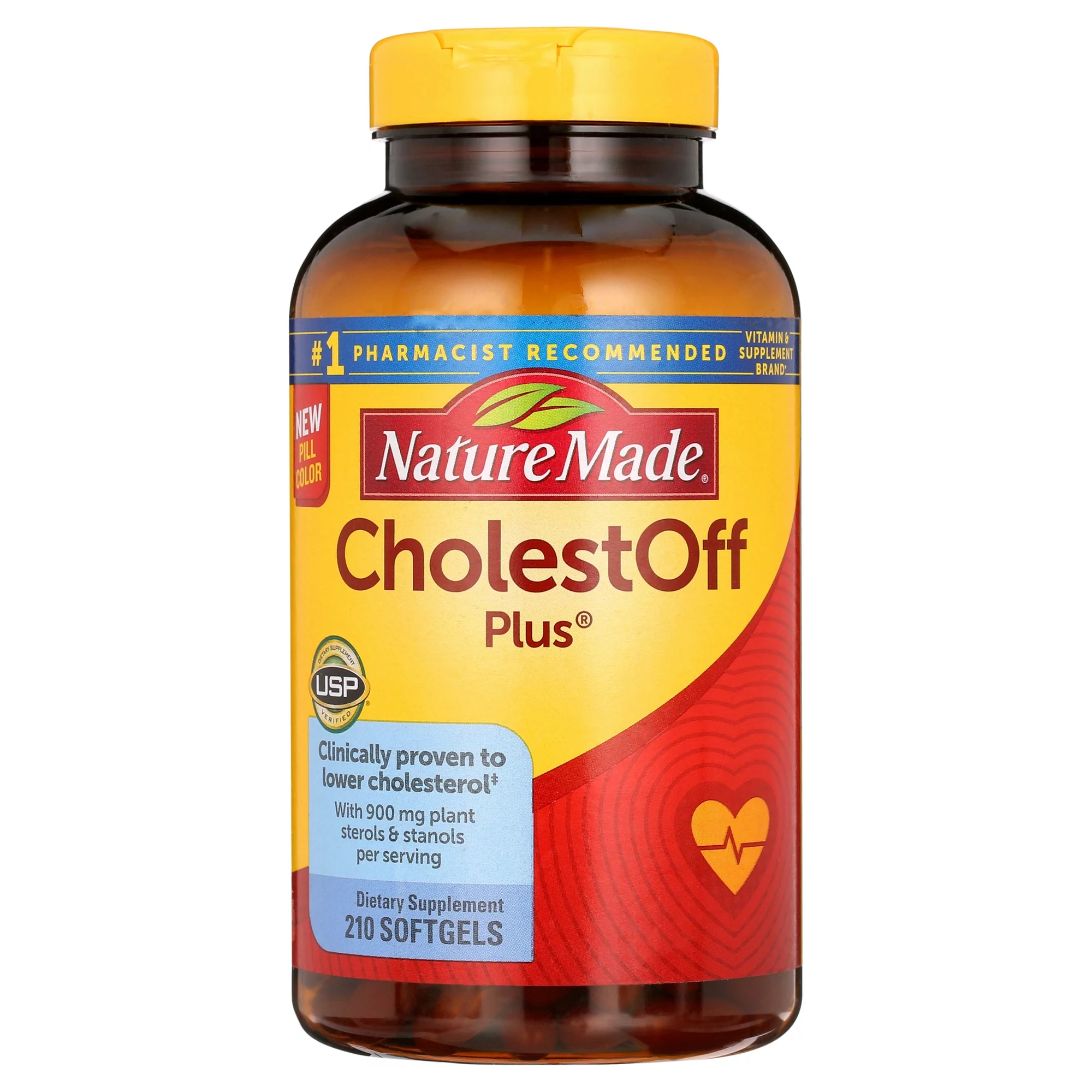 Viên uống giảm cholesterol Nature Made Cholest Off Plus 450mg 210 viên / Nature Made CholestOff Plus 450 mg., 200 Softgels