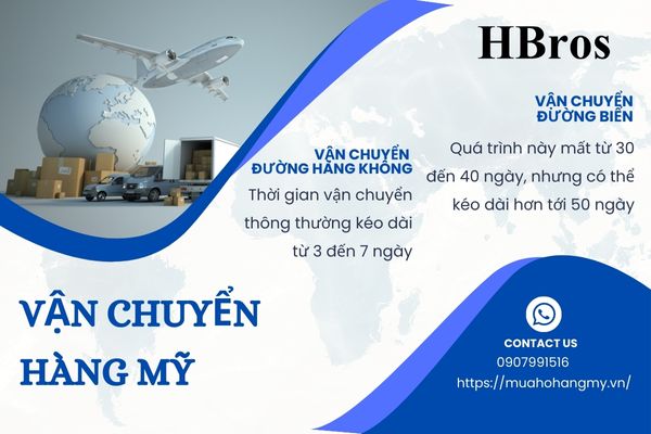 Vận chuyển hàng Mỹ về Việt Nam mất bao lâu